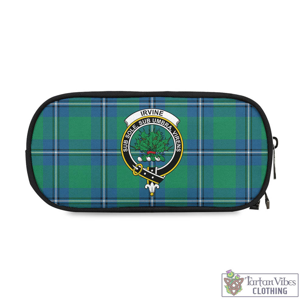 Tartan Vibes Clothing Irvine Ancient Tartan Pen and Pencil Case with Family Crest