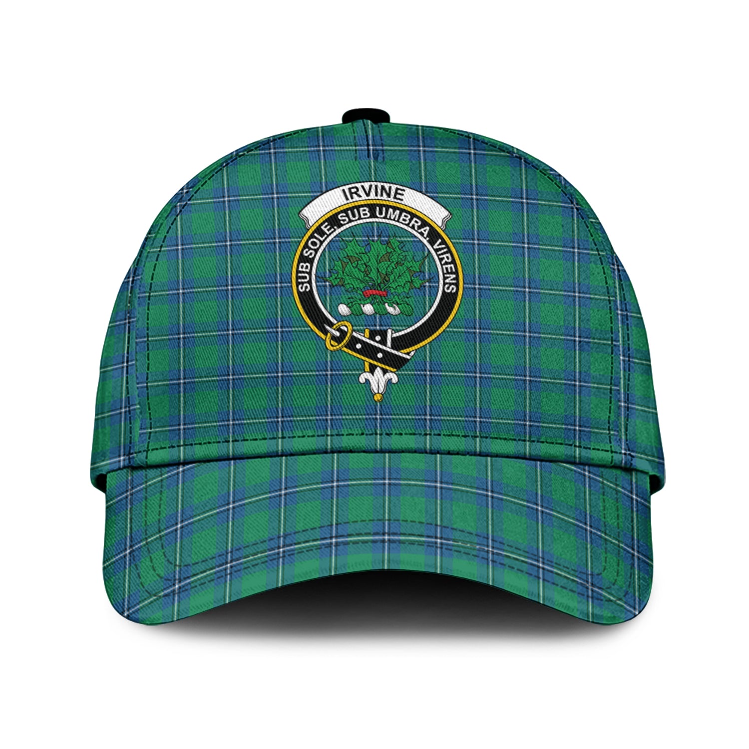 Irvine Tartan Classic Cap with Family Crest Classic Cap Universal Fit - Tartan Vibes Clothing