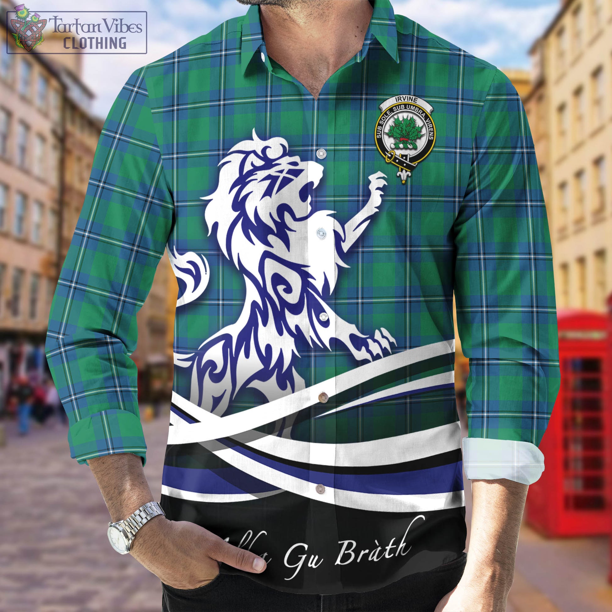 irvine-ancient-tartan-long-sleeve-button-up-shirt-with-alba-gu-brath-regal-lion-emblem