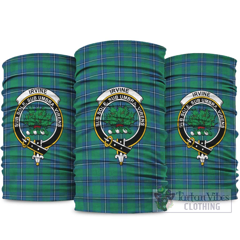 Irvine Ancient Tartan Neck Gaiters, Tartan Bandanas, Tartan Head Band with Family Crest