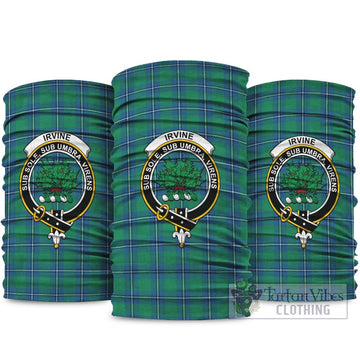 Irvine Tartan Neck Gaiters, Tartan Bandanas, Tartan Head Band with Family Crest