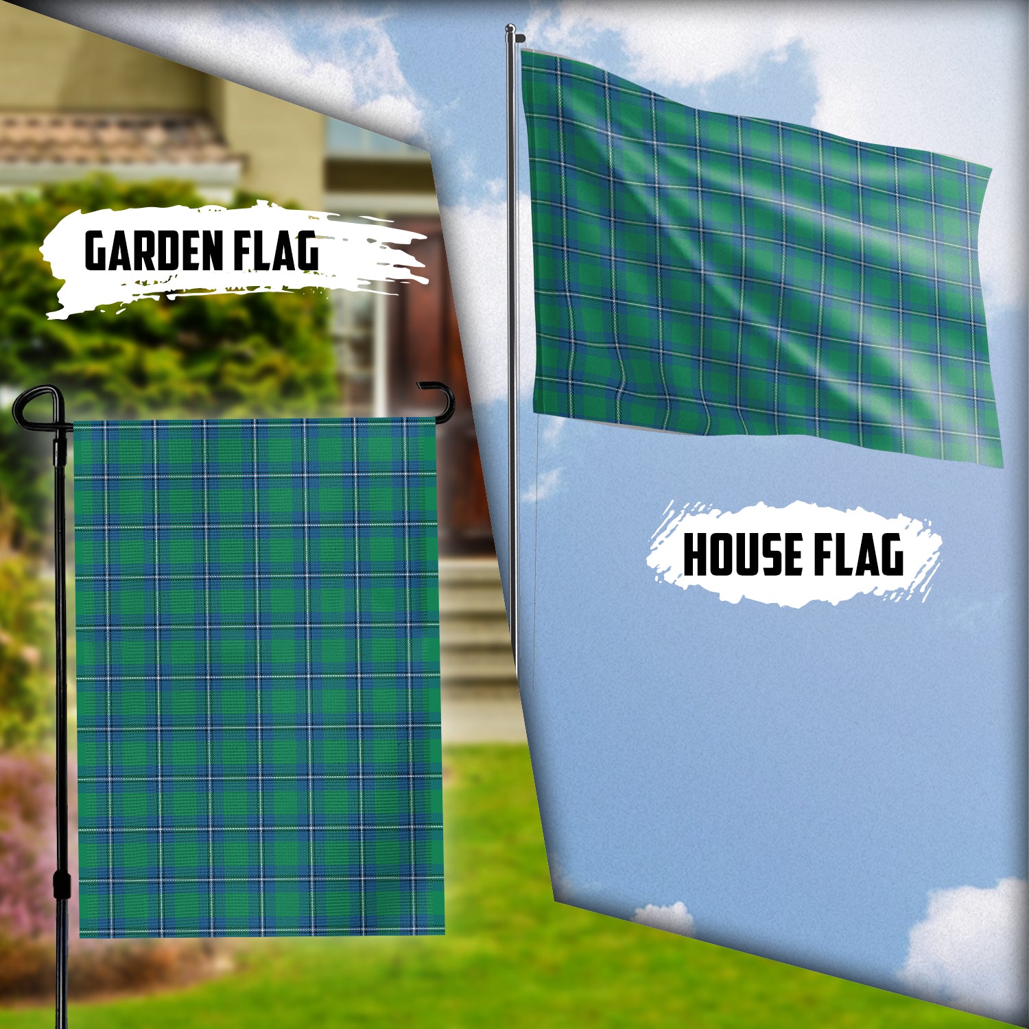 Irvine Tartan Flag Garden Flag (Vertical) - Tartan Vibes Clothing