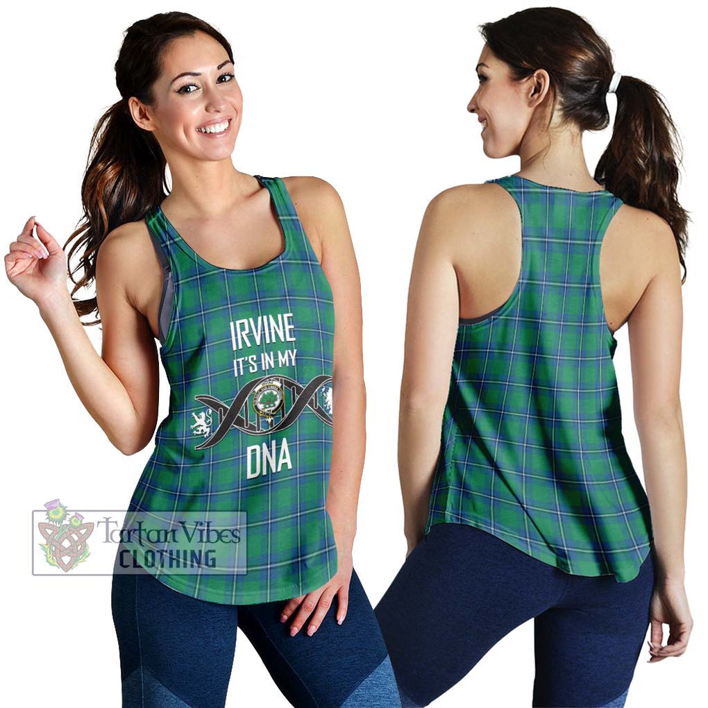 Irvine Tartan Women's Racerback Tanks with Family Crest DNA In Me Style 4XL - Tartanvibesclothing Shop