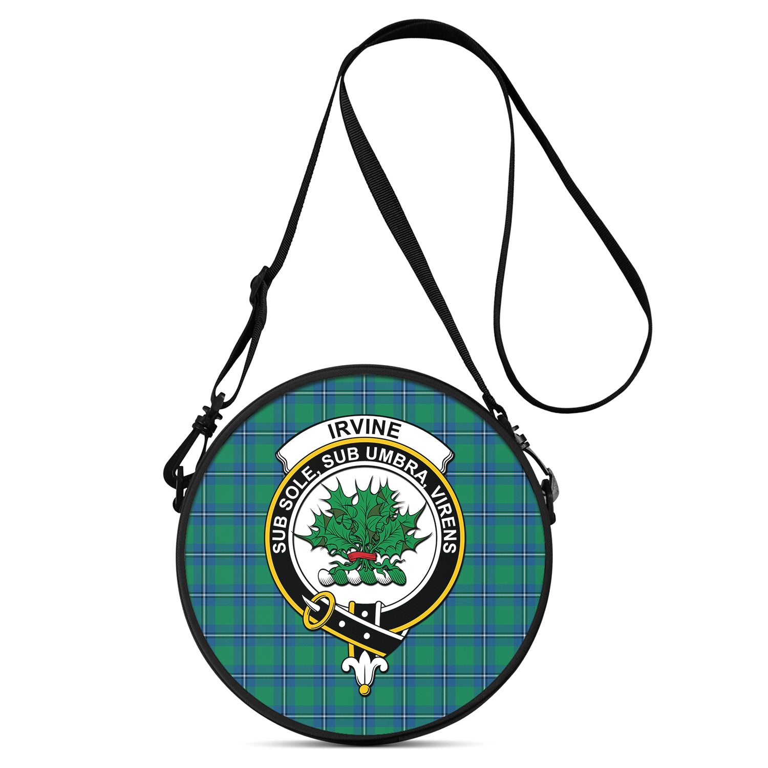 irvine-ancient-tartan-round-satchel-bags-with-family-crest