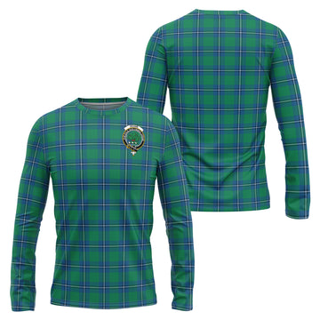 Irvine Tartan Long Sleeve T-Shirt with Family Crest