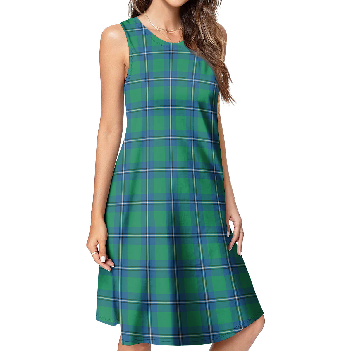 Irvine Ancient Tartan Womens Casual Dresses - Tartanvibesclothing