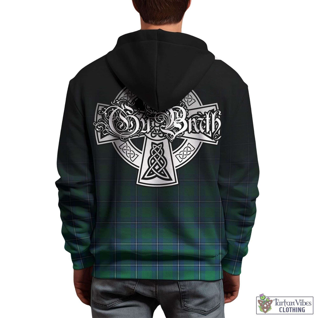 Tartan Vibes Clothing Irvine Ancient Tartan Hoodie Featuring Alba Gu Brath Family Crest Celtic Inspired