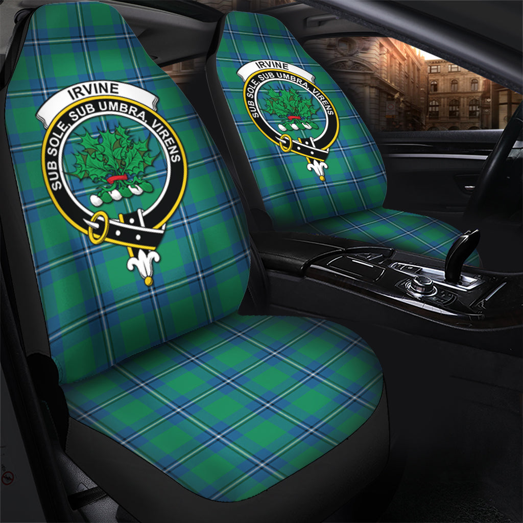 Irvine Ancient Tartan Car Seat Cover with Family Crest - Tartanvibesclothing