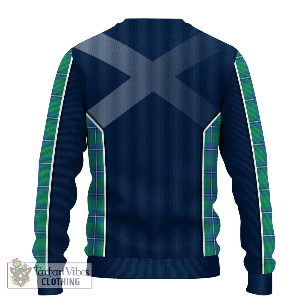 Irvine Tartan Knitted Sweater with Family Crest and Lion Rampant Vibes Sport Style - Tartan Vibes Clothing