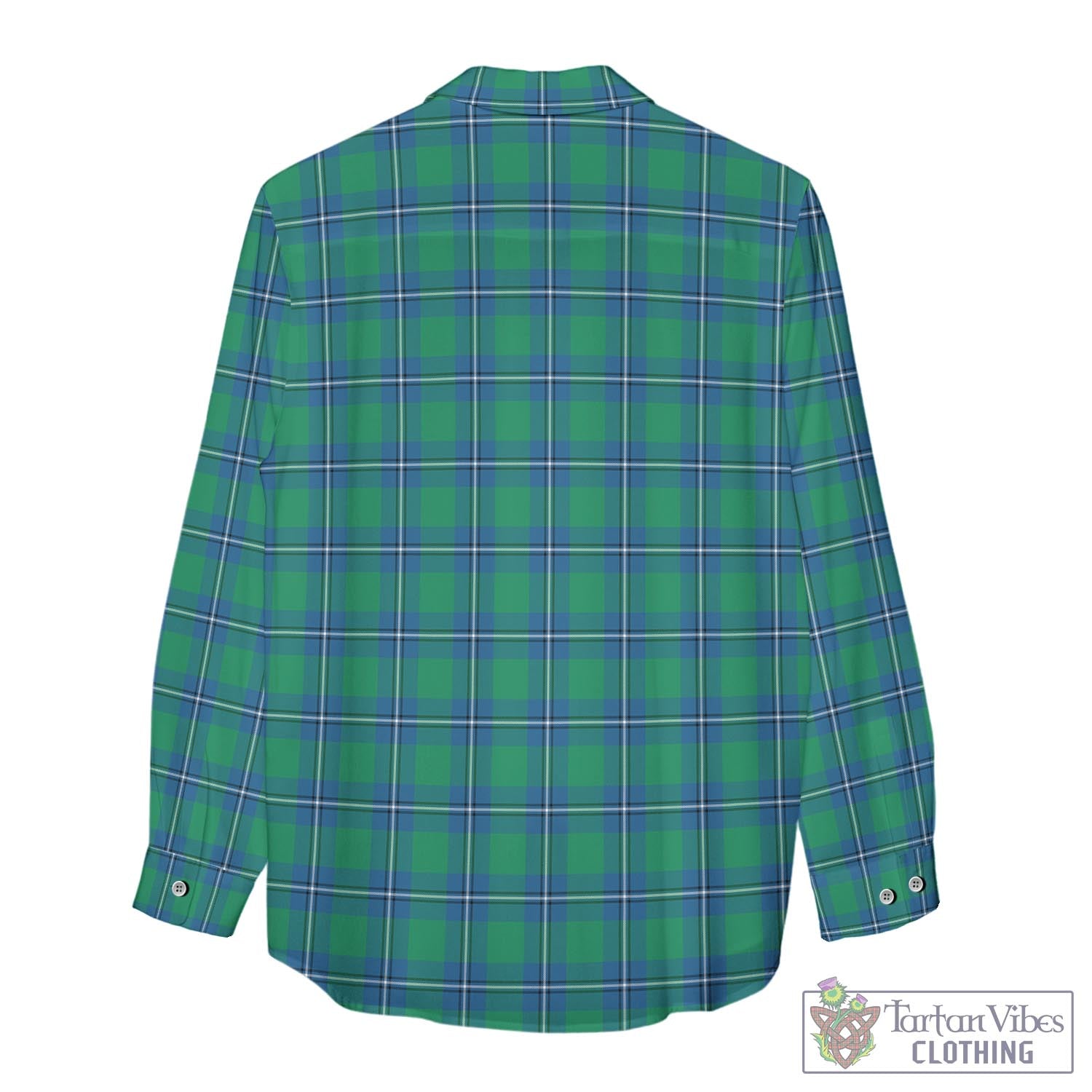 Tartan Vibes Clothing Irvine Ancient Tartan Womens Casual Shirt with Family Crest