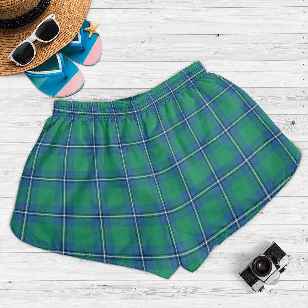 irvine-ancient-tartan-womens-shorts-with-family-crest