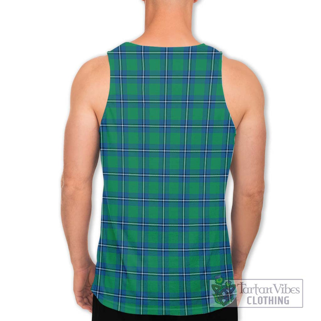 Irvine Tartan Men's Tank Top with Family Crest DNA In Me Style - Tartanvibesclothing Shop