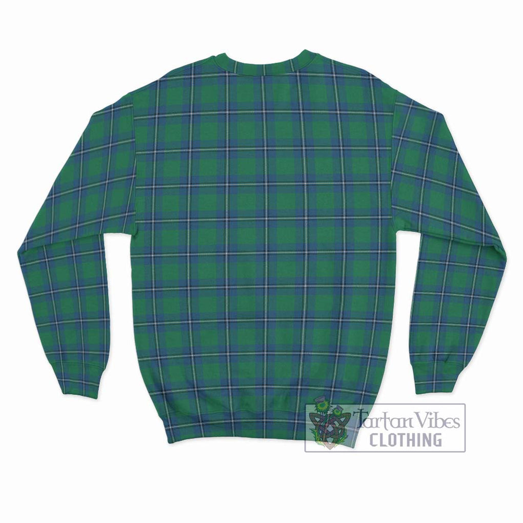 Irvine Tartan Sweatshirt with Family Crest DNA In Me Style - Tartanvibesclothing Shop