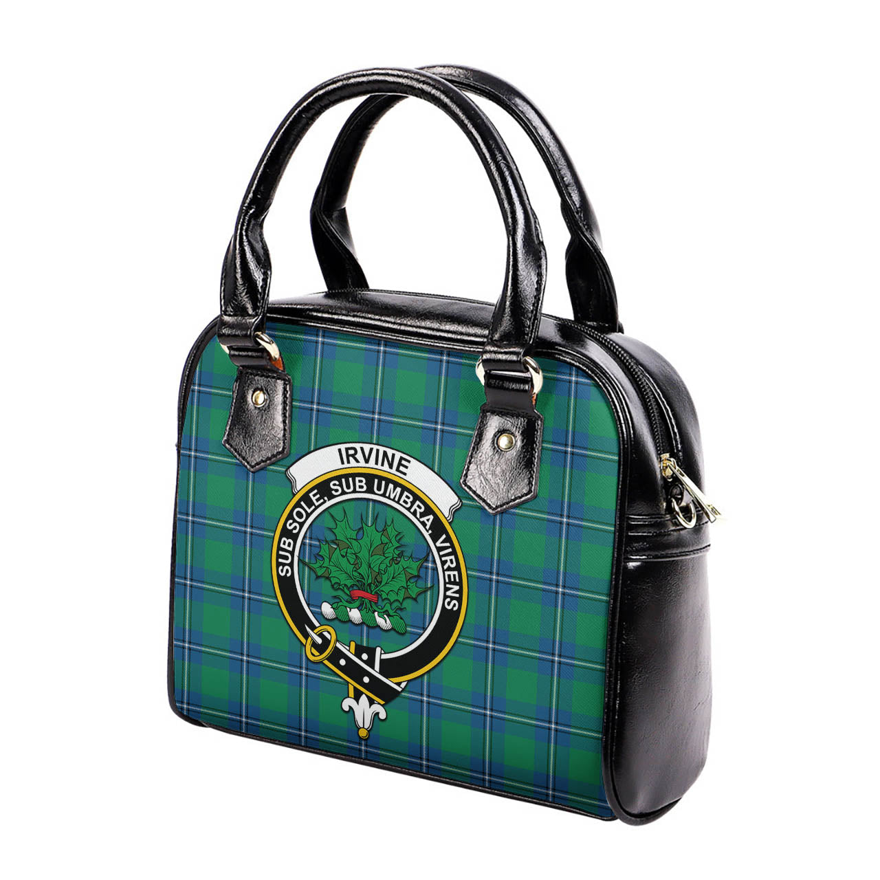 Irvine Ancient Tartan Shoulder Handbags with Family Crest - Tartanvibesclothing