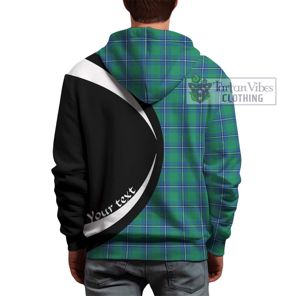 Tartan Vibes Clothing Irvine Ancient Tartan Hoodie with Family Crest Circle Style