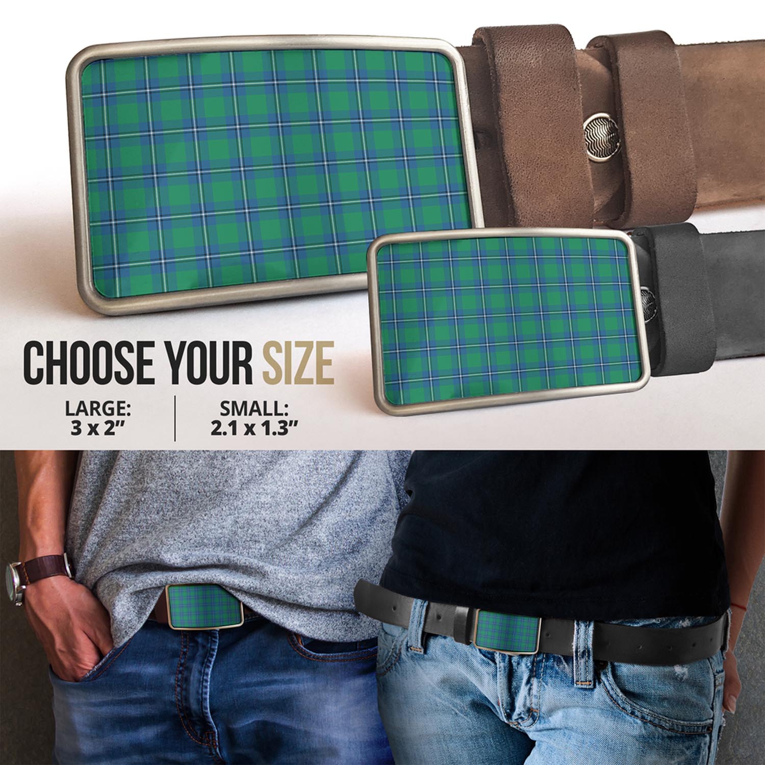 Irvine Tartan Belt Buckles - Tartan Vibes Clothing