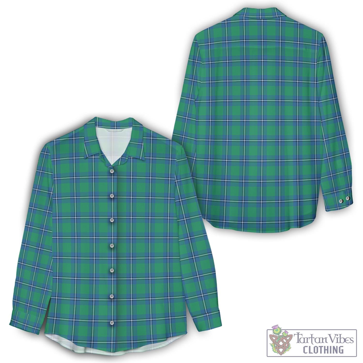 Irvine Ancient Tartan Womens Casual Shirt