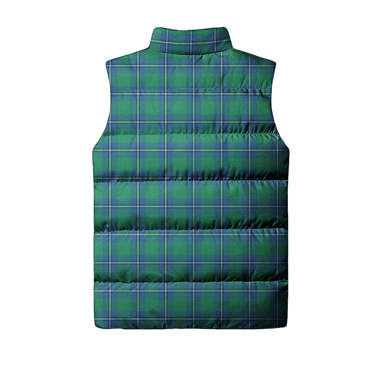 Irvine Ancient Tartan Sleeveless Puffer Jacket with Family Crest - Tartanvibesclothing