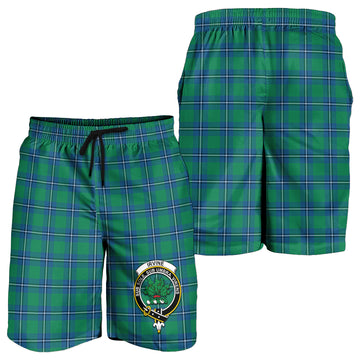 Irvine Tartan Mens Shorts with Family Crest