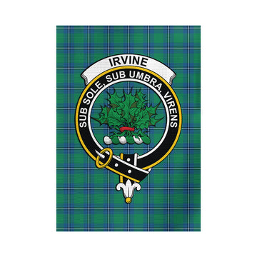 Irvine Tartan Garden Flag with Family Crest - Tartan Vibes Clothing