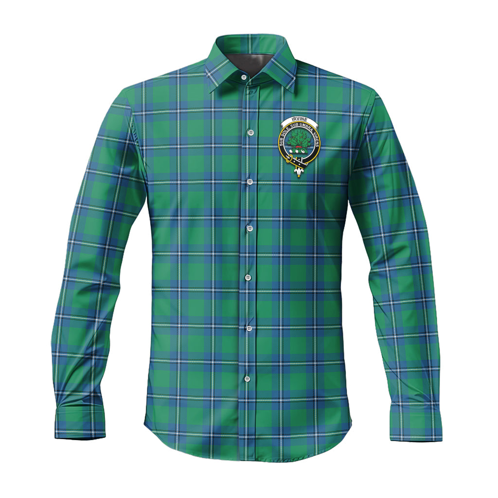 irvine-ancient-tartan-long-sleeve-button-up-shirt-with-family-crest