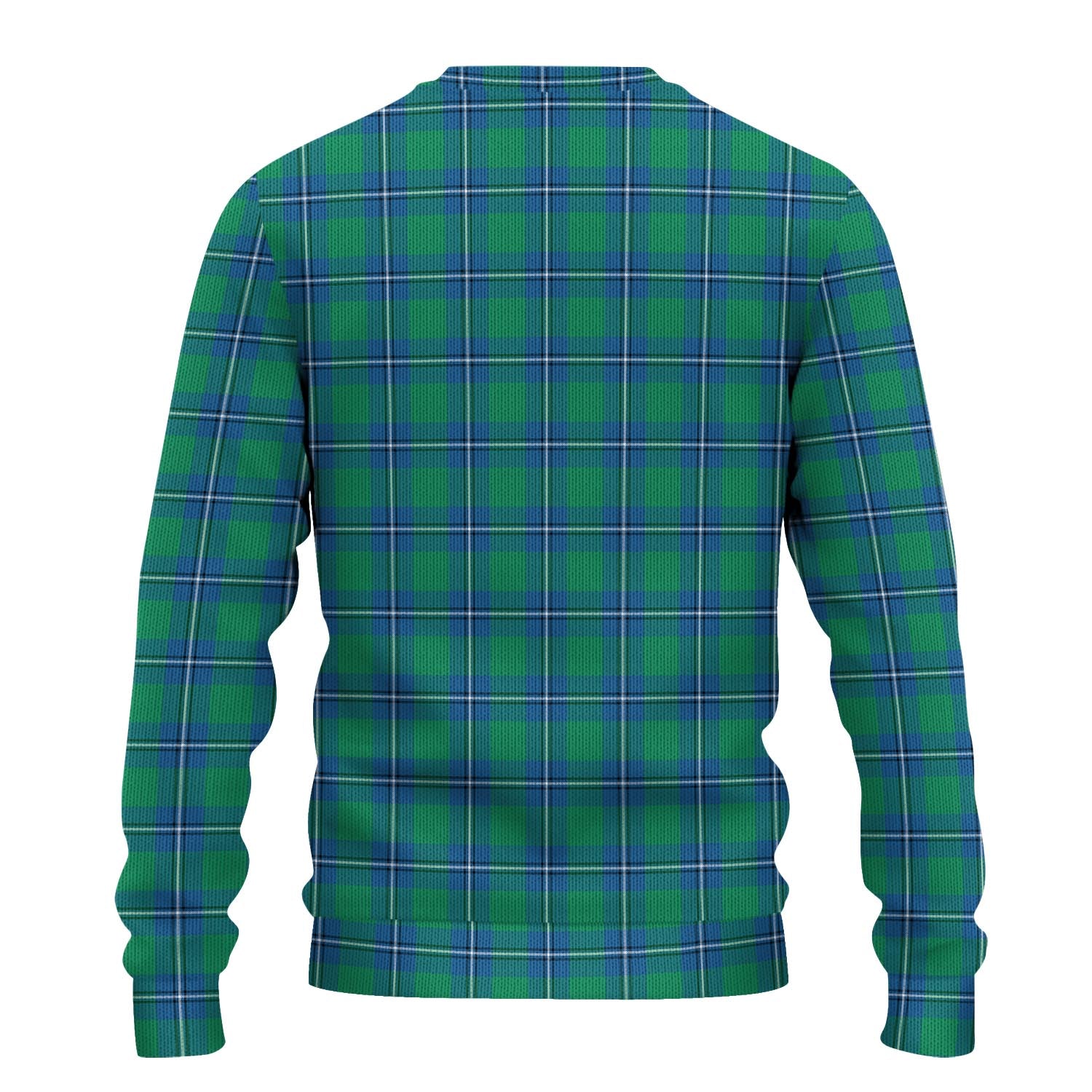 Irvine Ancient Tartan Knitted Sweater with Family Crest - Tartanvibesclothing