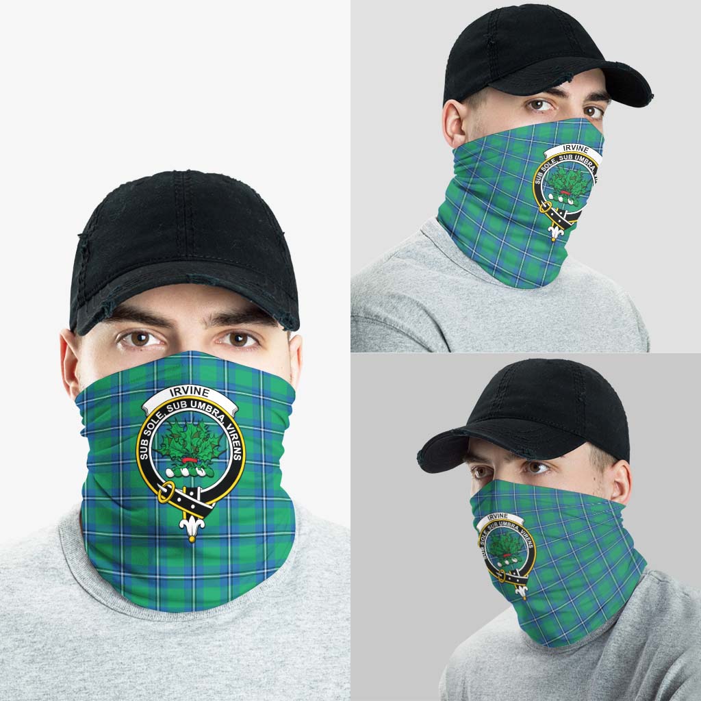 Irvine Ancient Tartan Neck Gaiters, Tartan Bandanas, Tartan Head Band with Family Crest