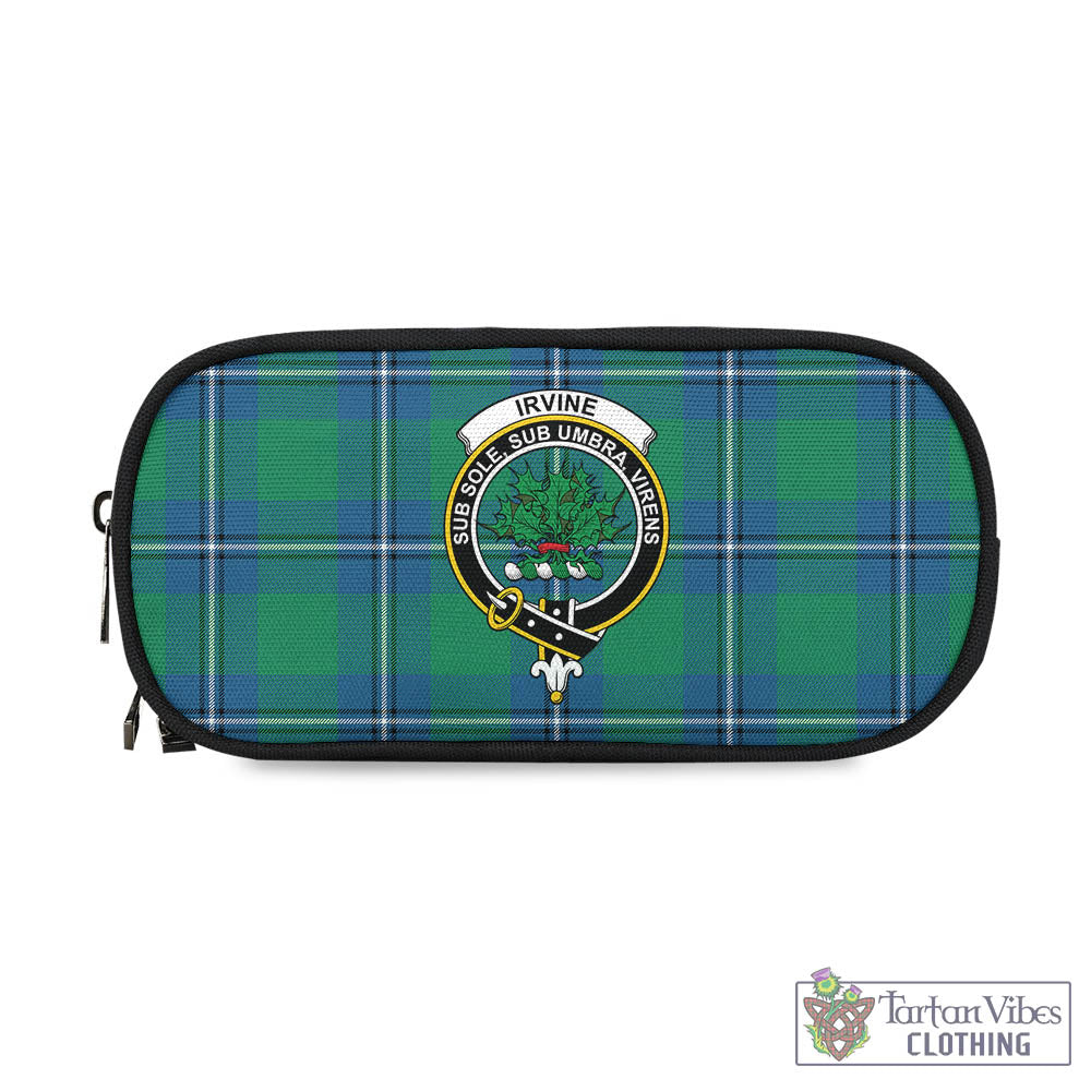 Tartan Vibes Clothing Irvine Ancient Tartan Pen and Pencil Case with Family Crest