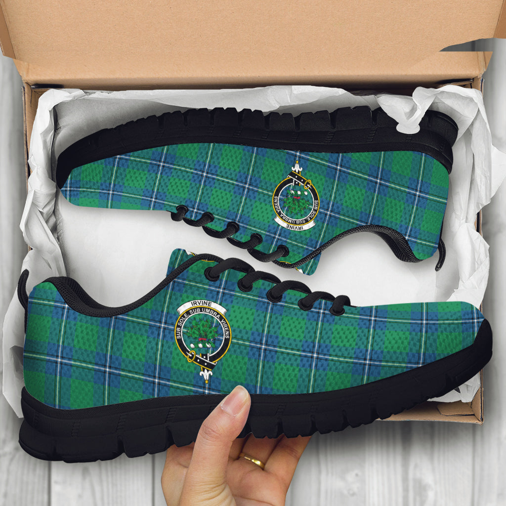 Irvine Tartan Sneakers with Family Crest - Tartan Vibes Clothing