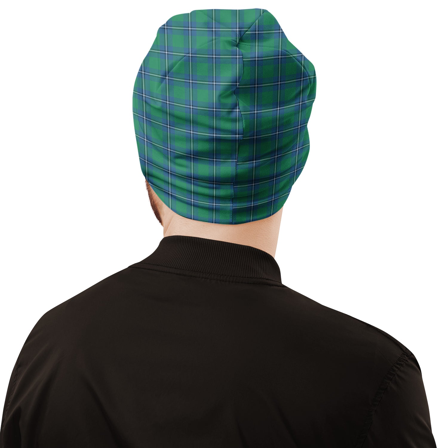 Irvine Tartan Beanies Hat with Family Crest - Tartan Vibes Clothing