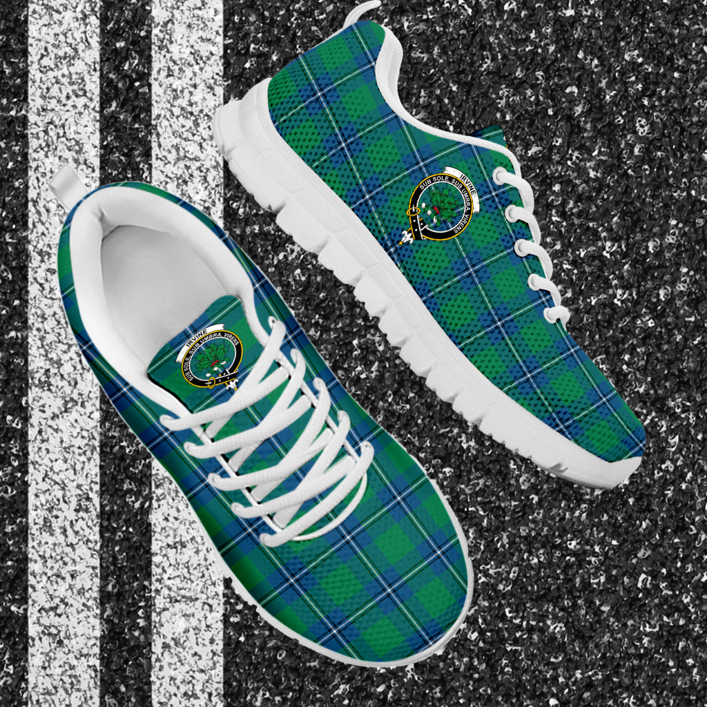 Irvine Tartan Sneakers with Family Crest - Tartan Vibes Clothing