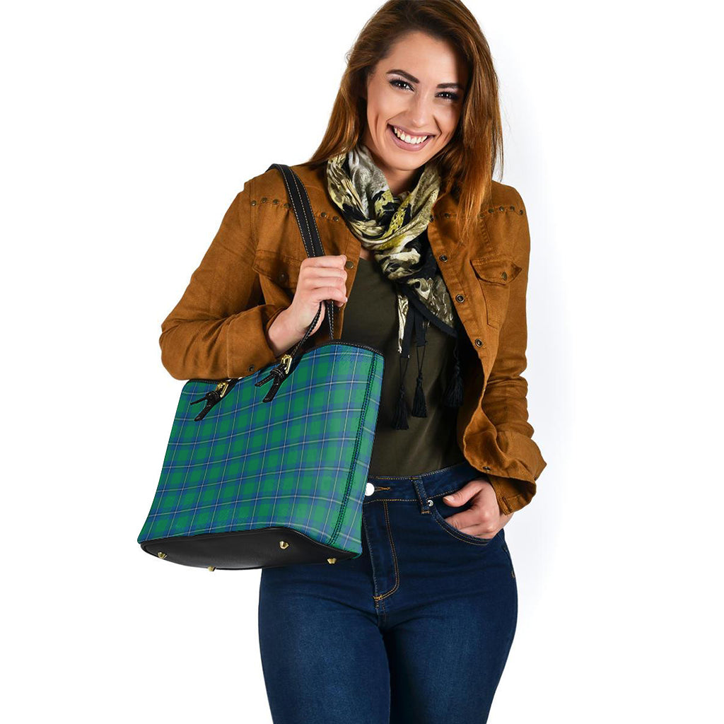 irvine-ancient-tartan-leather-tote-bag