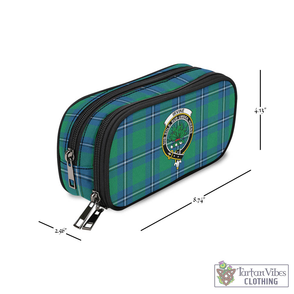 Tartan Vibes Clothing Irvine Ancient Tartan Pen and Pencil Case with Family Crest