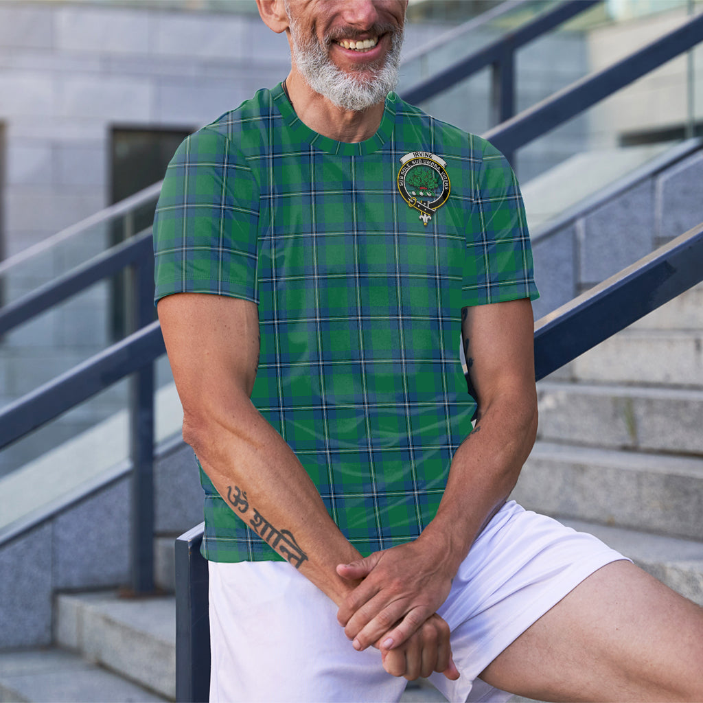 Irvine Tartan T-Shirt with Family Crest - Tartan Vibes Clothing