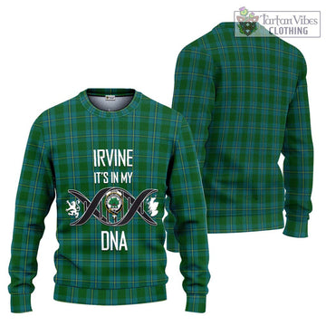 Irvine of Bonshaw Tartan Ugly Sweater with Family Crest DNA In Me Style