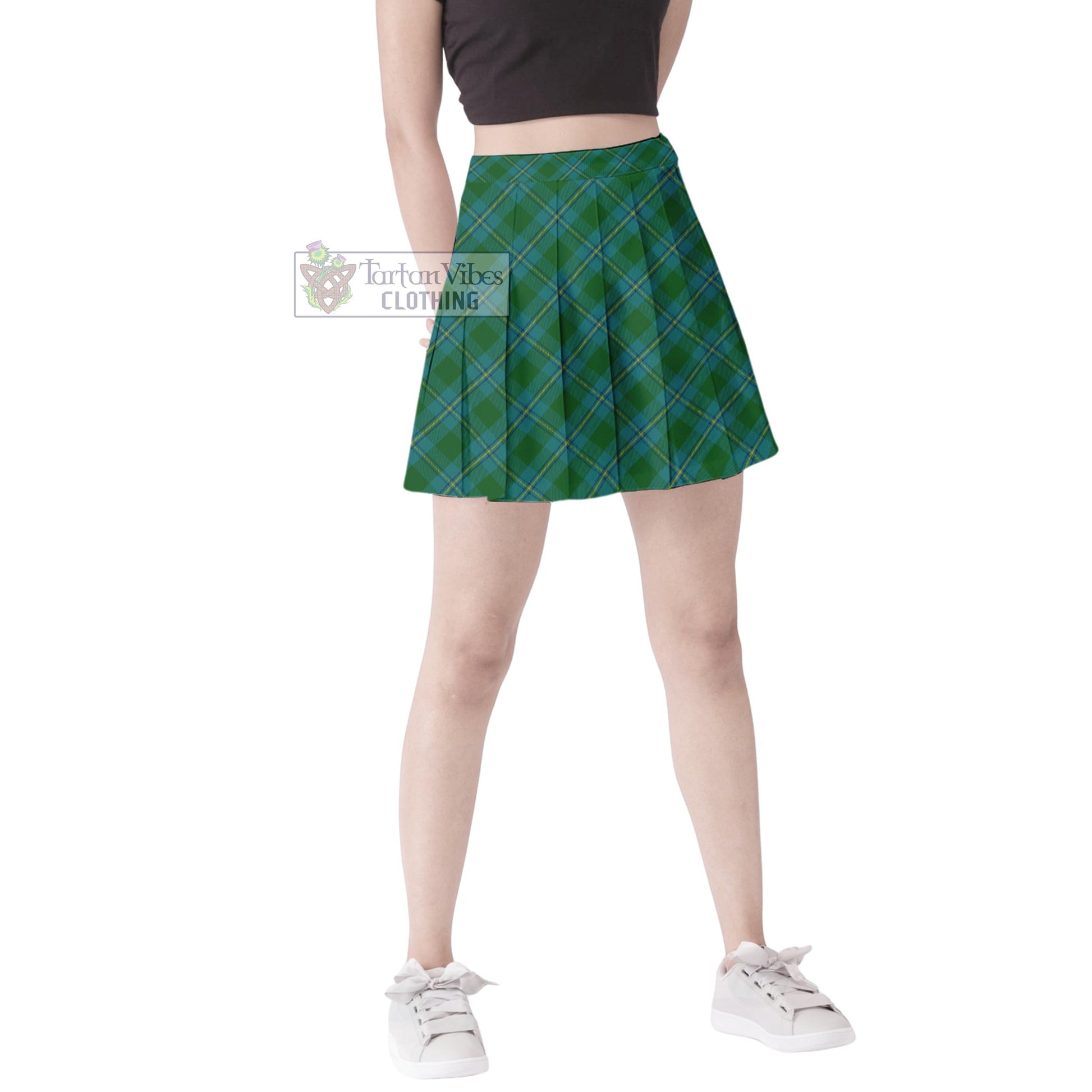 Tartan Vibes Clothing Irvine of Bonshaw Tartan Women's Plated Mini Skirt