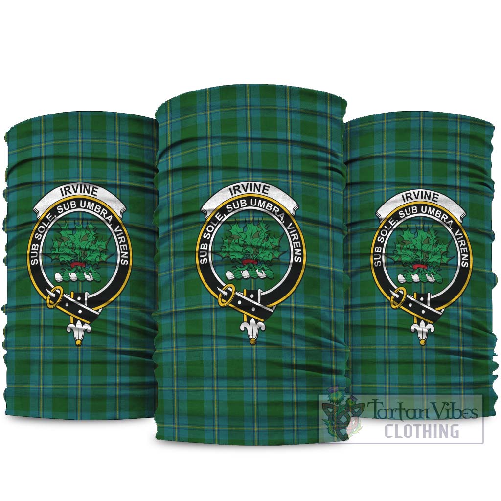 Irvine of Bonshaw Tartan Neck Gaiters, Tartan Bandanas, Tartan Head Band with Family Crest