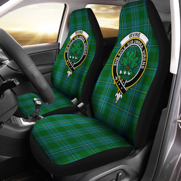 Irvine of Bonshaw Tartan Car Seat Cover with Family Crest