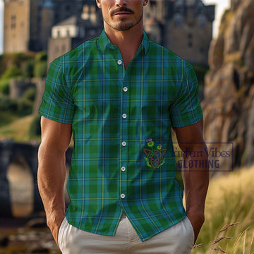 Irvine of Bonshaw Tartan Cotton Hawaiian Shirt