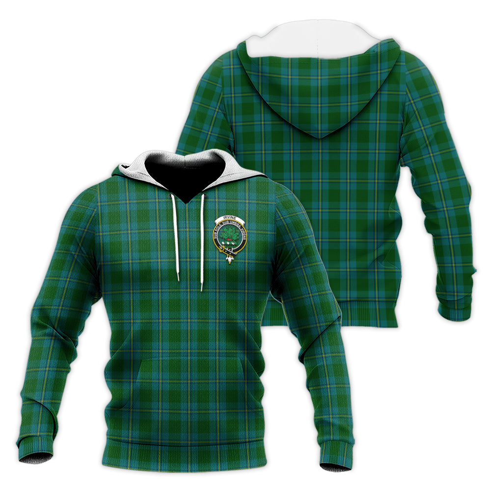 irvine-of-bonshaw-tartan-knitted-hoodie-with-family-crest