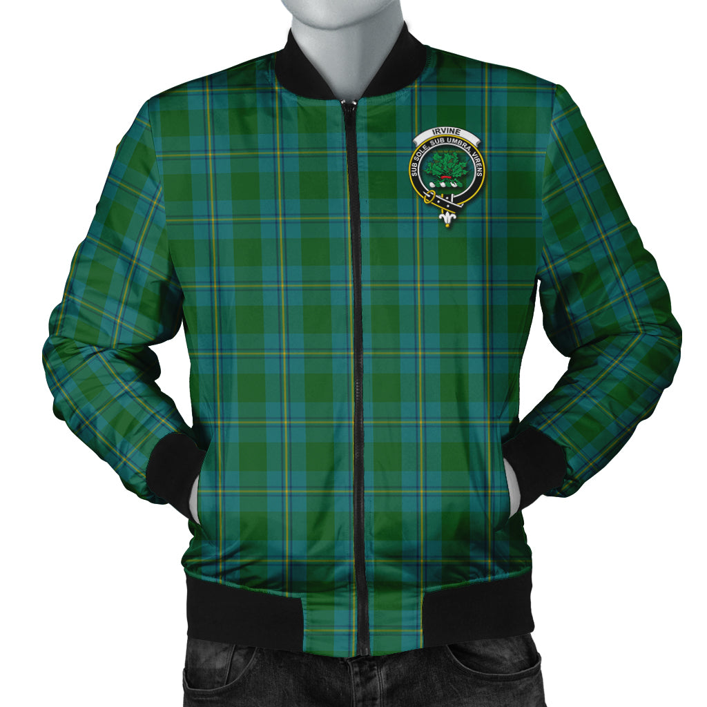 irvine-of-bonshaw-tartan-bomber-jacket-with-family-crest