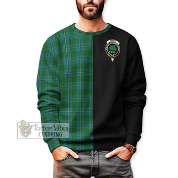 Irvine of Bonshaw Tartan Sweatshirt with Family Crest and Half Of Me Style