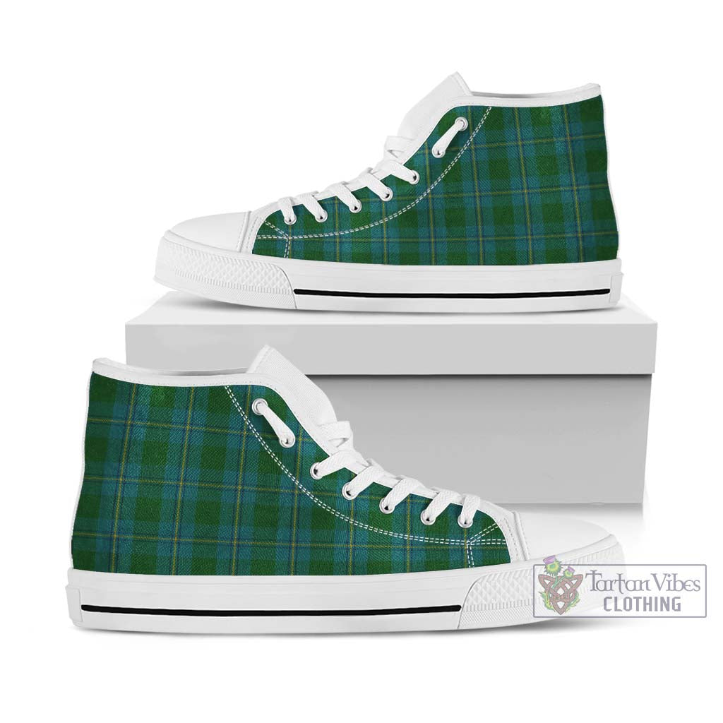 Tartan Vibes Clothing Irvine of Bonshaw Tartan High Top Shoes