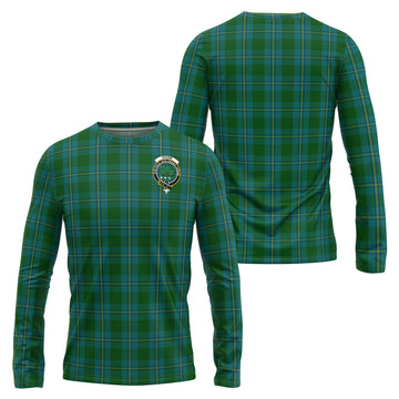 Irvine of Bonshaw Tartan Long Sleeve T-Shirt with Family Crest