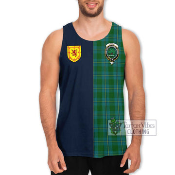 Irvine of Bonshaw Tartan Men's Tank Top Alba with Scottish Lion Royal Arm Half Style