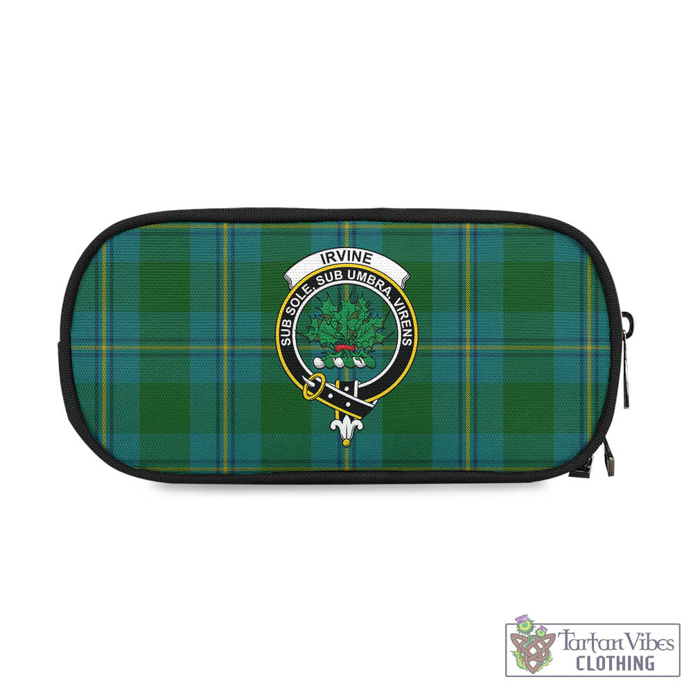 Tartan Vibes Clothing Irvine of Bonshaw Tartan Pen and Pencil Case with Family Crest