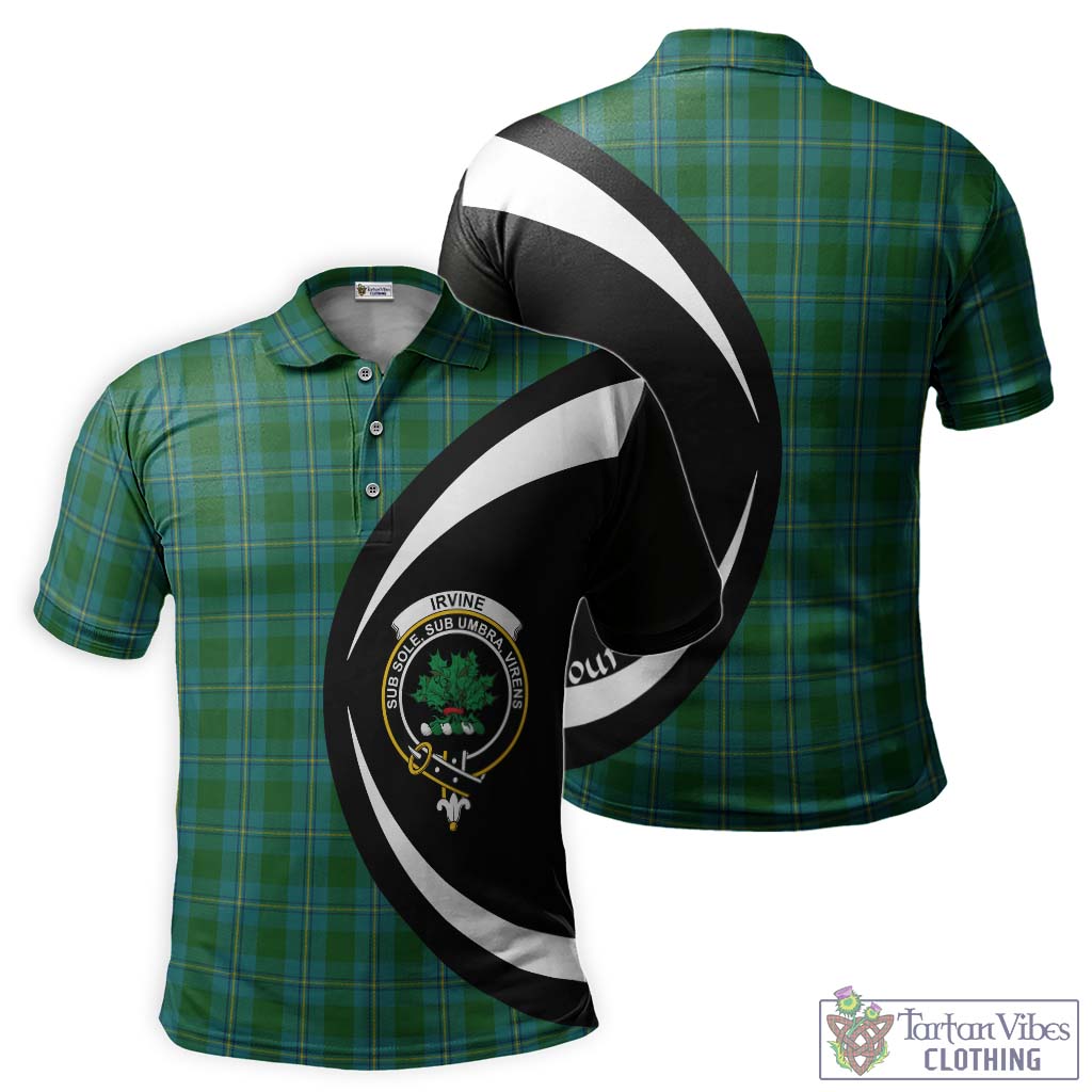 Irvine of Bonshaw Tartan Men's Polo Shirt with Family Crest Circle Style Kid - Tartan Vibes Clothing