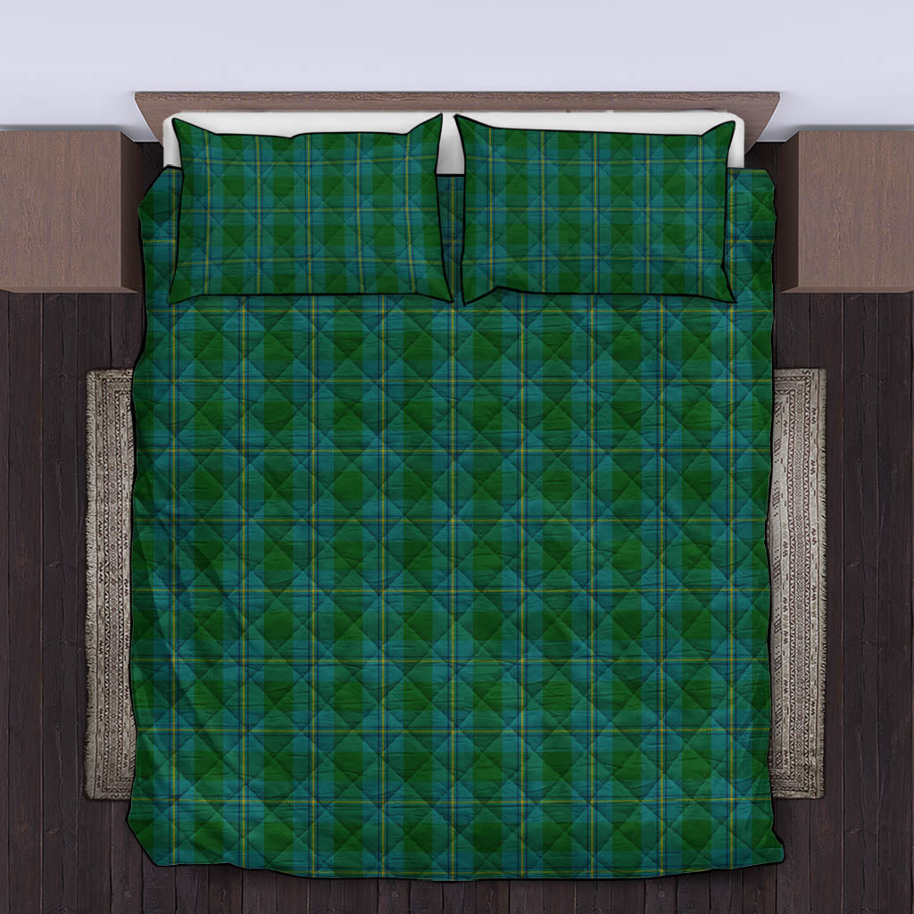 Irvine of Bonshaw Tartan Quilt Bed Set King - Tartan Vibes Clothing