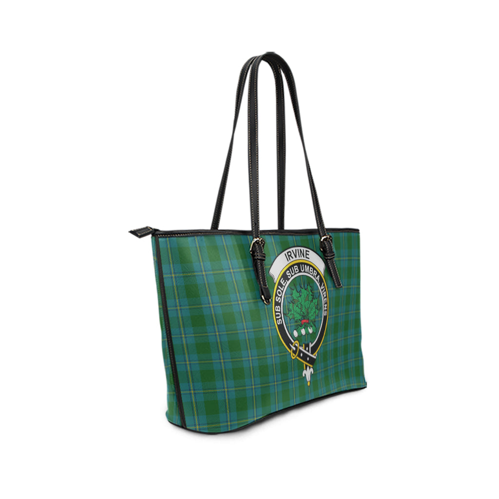 irvine-of-bonshaw-tartan-leather-tote-bag-with-family-crest