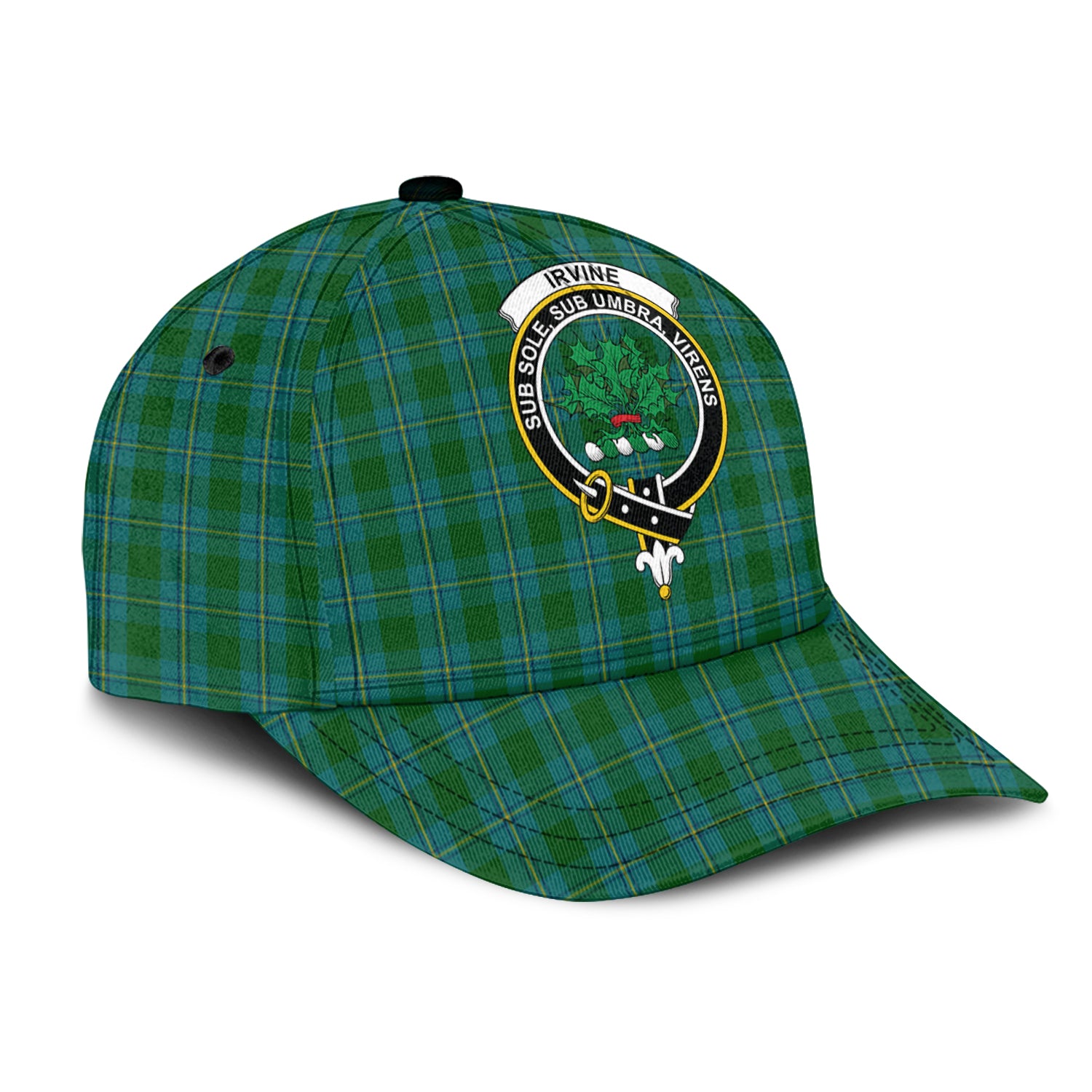 Irvine of Bonshaw Tartan Classic Cap with Family Crest - Tartan Vibes Clothing